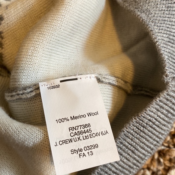 J Crew Merino scarf sweater size Large - Picture 6 of 6